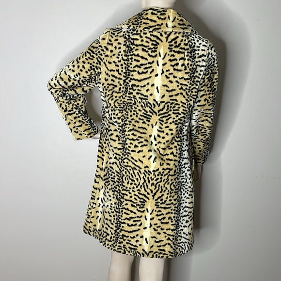 Vintage 60s Animal Print Fur Coat - Picture 17 of 17